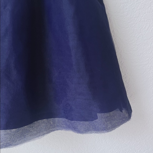 Janie and Jack Navy Chiffon Dress - Picture 3 of 4